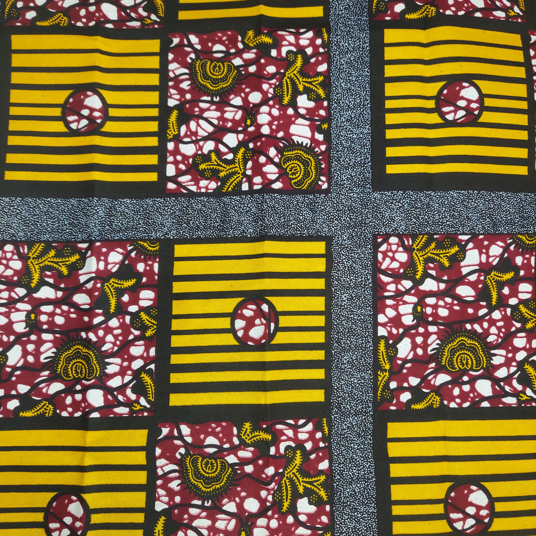 Fat Quarter African Prints - 18in x 22inches - FQ08